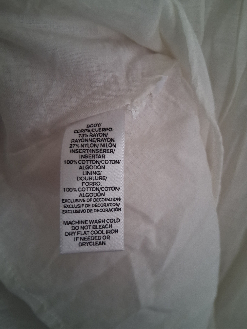Loft NWT Boho Embroidered Tank Littile White Dress Bridal Graduation.12 - Picture 5 of 6